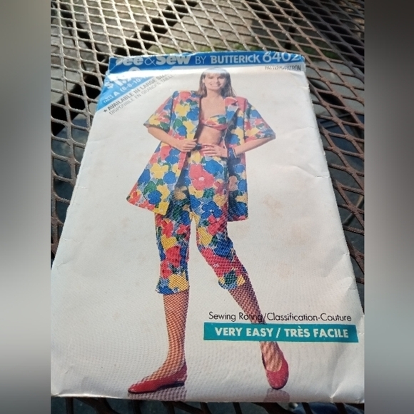 Vintage See & Sew Sewing Pattern 6402 Women's Bra, Shirt, & Pants Size 6-14 - Picture 1 of 1
